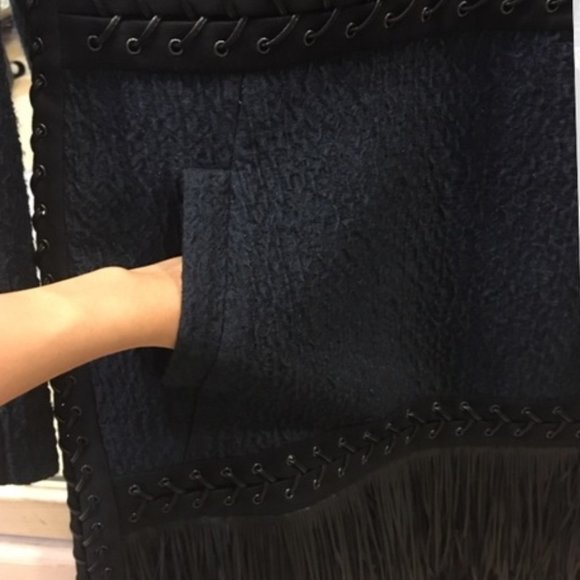 BCBG MAXAZRIA RUNWAY KAYDAN DRESS DEEP NAVY $898 - Picture 9 of 9